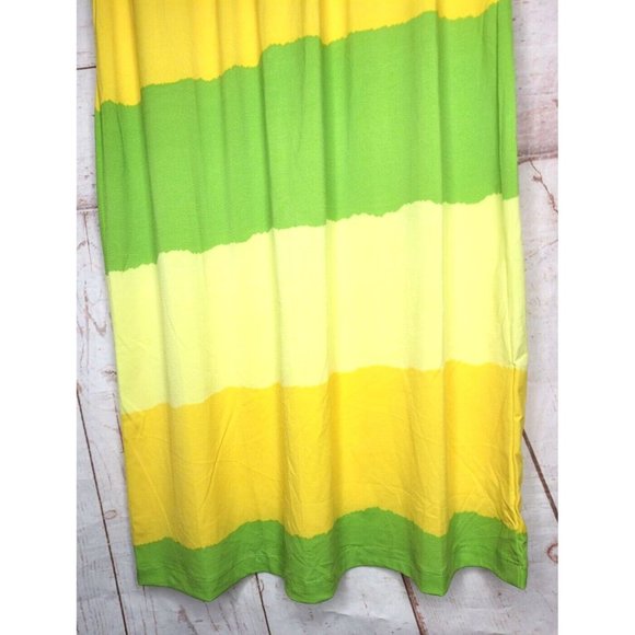 Rare Club Style Yellow Green Nightgown Sleepwear Summer Sleeveless Dress Size 12 - Picture 4 of 13